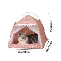 LEFEDA Pet Bed Pet Tent Bed For Cat House Cozy Pet Products Accessories Nest Comfy Calming Cat Beds For Small Dogs Tent Hammock Pets Supplies (Color : Q) 10 LEFEDA Pet Bed Pet Tent Bed For Cat House Cozy Pet Products Accessories Nest Comfy Calming Cat Beds For Small Dogs Tent Hammock Pets Supplies (Color : Q) -Zoomie Shop 41NHQcHbLjL