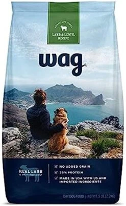 Amazon Brand - Wag Dry Dog Food Chicken & Lentil Recipe (24 Lb. Bag) 28 Amazon Brand - Wag Dry Dog Food Chicken & Lentil Recipe (24 Lb. Bag) -Zoomie Shop 41Nf1xgOFWL. AC
