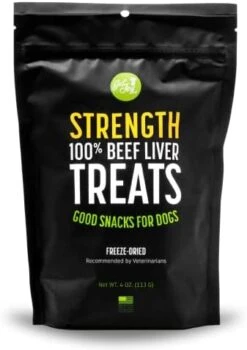 Get Joy Endurance 100% Beef Heart Freeze-Dried Dog Treats, 4 Ounce Bag, Single Ingredient, Beef, High Protein, Grain Free, Gluten Free, Made In USA -Zoomie Shop 41NheW1d0AL. AC