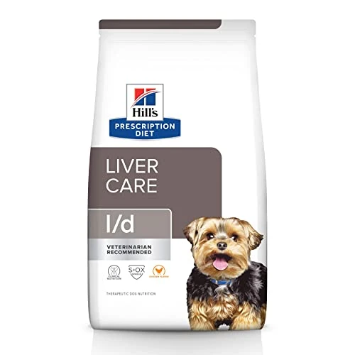 Hill's Prescription Diet L/d Liver Care Chicken Flavor Dry Dog Food, Veterinary Diet, 17.6 Lb. Bag, White 1 Hill's Prescription Diet L/d Liver Care Chicken Flavor Dry Dog Food, Veterinary Diet, 17.6 Lb. Bag, White