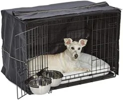 MidWest Homes For Pets ICrate Dog Crate Starter Kit | 24-Inch Dog Crate Kit Ideal For Small Dog Breeds (weighing 13 - 25 Pounds) || Includes Dog Crate, Pet Bed, 2 Dog Bowls & Dog Crate Cover (Blue) 24 MidWest Homes For Pets ICrate Dog Crate Starter Kit | 24-Inch Dog Crate Kit Ideal For Small Dog Breeds (weighing 13 - 25 Pounds) || Includes Dog Crate, Pet Bed, 2 Dog Bowls & Dog Crate Cover (Blue) -Zoomie Shop 41O13wAeHDL. AC