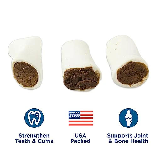 Best Bully Sticks 5 To 6 Inch Chicken & Apple Stuffed Shin Bones - USA Baked & Packed Shin Bones For Dogs - Highly Digestible Fillings, Long Lasting And Refillable - 5 Pack 2 Best Bully Sticks 5 To 6 Inch Chicken & Apple Stuffed Shin Bones - USA Baked & Packed Shin Bones For Dogs - Highly Digestible Fillings, Long Lasting And Refillable - 5 Pack - Image 2