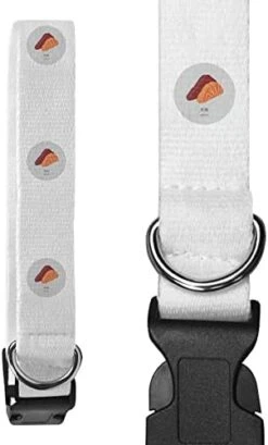 Large 'Sashimi Sushi Illustration Japan Food Cuisine' Dog Collar (PR00039278) -Zoomie Shop 41PCyUSBaAL. AC