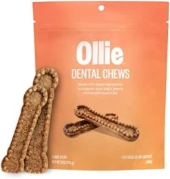 Ollie Dental Chews For Dogs Large- Dog Breath Treats - Dog Teeth Cleaning Treat - Dental Sticks For Dogs - Fresh Breath For Dogs - Dog Dental Chews - Dog Dental Care - 12 Oz. -Zoomie Shop 41PtrFi4AwL. AC