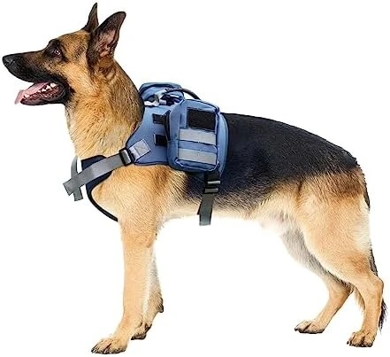 Service Dog Vest Breathable Service Dog Harness Adjustable Pet Vest With Handle For Outdoor Training Walking (Grey, L) 10 Service Dog Vest Breathable Service Dog Harness Adjustable Pet Vest With Handle For Outdoor Training Walking (Grey, L) - Image 10