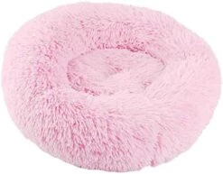 Kennel Mat,Koolee Dog Round Cat Winter Warm Sleeping Bag Long Plush Soft Pet Bed Calming Bed(L,Brown) -Zoomie Shop 41PzwcwQBKL. AC