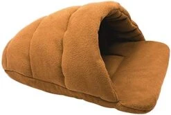 Winter Pet Bed Small Dogs Puppy Beds House Warm Dog Kennel Sofa Pet Mat Nest Cat Sleeping Bag Litters Drop Shipping Brown L -Zoomie Shop 41QbiPCadYL. AC