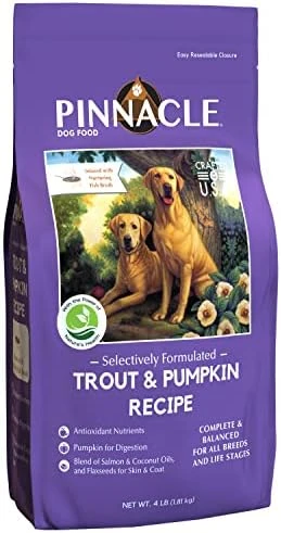 Pinnacle Trout & Pumpkin Dry Dog Food 4 Lb, Infused With Broth 6 Pinnacle Trout & Pumpkin Dry Dog Food 4 Lb, Infused With Broth - Image 6