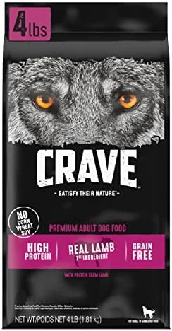 CRAVE Grain Free High Protein Adult Dry Dog Food With Lamb, 12 Lb. Bag 5 CRAVE Grain Free High Protein Adult Dry Dog Food With Lamb, 12 Lb. Bag - Image 5