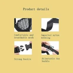 Dog Mouth Cover,Dog Muzzle Soft Mesh Muzzle,Adjustable Breathable Dog Muzzle,Dog Mask,Mouth Cover For Anti-Biting Anti-Barking,Allows Panting,for Small Medium Large Dogs -Zoomie Shop 41RAeyQm7tL