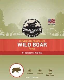 Walk About Pet, WA10016, Dog Jerky Treats, Grain-Free, Gluten-Free, Single Source Protein, Alligator Recipe, Resealable Pouch, 5.5 Ounces -Zoomie Shop 41RLNRwieXL. AC