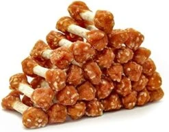 MON2SUN Dog Treats, 16oz Mini Rawhide Dog Chews, Chicken Dumbbells With Rice For Small Dogs & Toy Breed, Promotes Dental Health (2.5 Inch 30 Count) -Zoomie Shop 41Rdv3r7PiL. AC