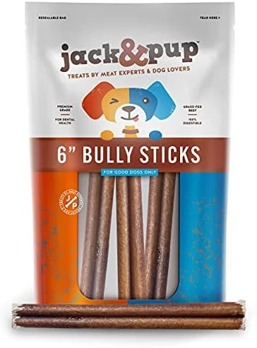 Jack&Pup Thin Dog Bully Sticks Odor Free, Bully Sticks For Dogs, Healthy Dog Treats Bully Sticks For Small Dogs, Beef Dog Chews, Pizzle Chew Sticks For Dogs (12-Inch Thin Bully Stick, 12 Pack) 11 Jack&Pup Thin Dog Bully Sticks Odor Free, Bully Sticks For Dogs, Healthy Dog Treats Bully Sticks For Small Dogs, Beef Dog Chews, Pizzle Chew Sticks For Dogs (12-Inch Thin Bully Stick, 12 Pack) - Image 11