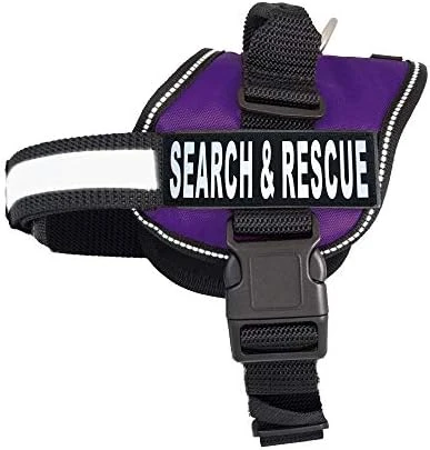 Search & Rescue Harness Vest Cool Comfort Nylon For Dogs Small Medium Large Girth Purchase Comes With 2 Reflective Search & Rescue Removable Patches. Please Measure Your Dog Before Ordering. 5 Search & Rescue Harness Vest Cool Comfort Nylon For Dogs Small Medium Large Girth Purchase Comes With 2 Reflective Search & Rescue Removable Patches. Please Measure Your Dog Before Ordering. - Image 5