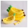 YangYan Lovely Banana Warm Kennel Cat House Cat Dog Lounger Bed Pet Small Dog Pet Bed Rabbit Hamster Nest Bed Pet House Dog Lounge (Color : Yellow, Size : 70cmX40cmX15cm)