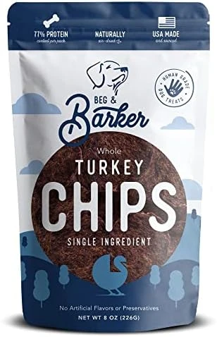 Beg & Barker Chicken Chips For Dogs (8oz, Pack Of 1) - Single Ingredient Dog Treats Made For Small And Large Dogs Protein Human Grade Dog Treats Made From Real Meat Chicken, Made In USA 9 Beg & Barker Chicken Chips For Dogs (8oz, Pack Of 1) - Single Ingredient Dog Treats Made For Small And Large Dogs Protein Human Grade Dog Treats Made From Real Meat Chicken, Made In USA - Image 9