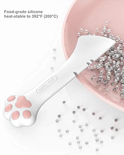 Jingmezhi Pet Dog Cat Paw Design Silicone Mini Spatula Scooping Can Food Opener (1 White+ 1 Gray) 4 Jingmezhi Pet Dog Cat Paw Design Silicone Mini Spatula Scooping Can Food Opener (1 White+ 1 Gray) - Image 4