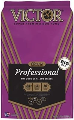 Victor Super Premium Dog Food – Professional Dry Dog Food – Super Premium Dog Food With 26% Protein, Gluten Free - For High Energy And Active Dogs & Puppies, 5lbs -Zoomie Shop 41UFGR84ZTL. AC