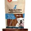Amazing Dog Treats Gullet Sticks For Dogs- (6 Inch - 20 Count) - Jerky Chews For Dogs - Esophagus Beef Gullet