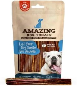 Amazing Dog Treats Gullet Sticks For Dogs- (6 Inch - 20 Count) - Jerky Chews For Dogs - Esophagus Beef Gullet -Zoomie Shop 41UTRzaD1RL. AC 1