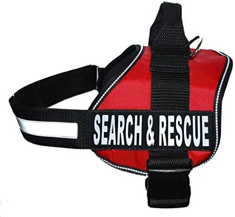 Search & Rescue Harness Vest Cool Comfort Nylon For Dogs Small Medium Large Girth Purchase Comes With 2 Reflective Search & Rescue Removable Patches. Please Measure Your Dog Before Ordering. 11 Search & Rescue Harness Vest Cool Comfort Nylon For Dogs Small Medium Large Girth Purchase Comes With 2 Reflective Search & Rescue Removable Patches. Please Measure Your Dog Before Ordering. - Image 11
