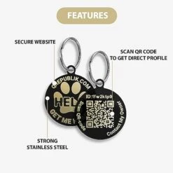 Pet Notify Intellitag - Smart Pet ID Tag Animal Recovery System For Dogs & Cats - Personalized Tag Engraved With QR Code - Web Enabled 8 Pet Notify Intellitag - Smart Pet ID Tag Animal Recovery System For Dogs & Cats - Personalized Tag Engraved With QR Code - Web Enabled -Zoomie Shop 41V2UWJIfzL