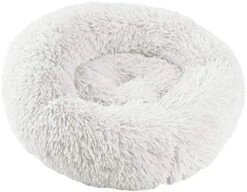 Kennel Mat,Koolee Dog Round Cat Winter Warm Sleeping Bag Long Plush Soft Pet Bed Calming Bed(L,Brown) -Zoomie Shop 41V9dckiK6L. AC 1