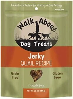 Walk About Pet, WA10016, Dog Jerky Treats, Grain-Free, Gluten-Free, Single Source Protein, Alligator Recipe, Resealable Pouch, 5.5 Ounces -Zoomie Shop 41VNOQQYQBL. AC