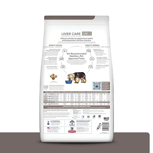 Hill's Prescription Diet L/d Liver Care Chicken Flavor Dry Dog Food, Veterinary Diet, 17.6 Lb. Bag, White 2 Hill's Prescription Diet L/d Liver Care Chicken Flavor Dry Dog Food, Veterinary Diet, 17.6 Lb. Bag, White - Image 2