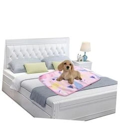 Pet Pee Pad 3pcs Pet Pee Pad Puppy Pee Pads Cartoon Dinosaur Pet Pee Mat Pet Floor Mat Puppy Training Pad Urine Pad Blush Earth Tones Pink Double-Sided Dog Mat -Zoomie Shop 41Vrj5CJZ9L