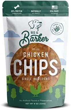 Beg & Barker Chicken Chips For Dogs (8oz, Pack Of 1) - Single Ingredient Dog Treats Made For Small And Large Dogs Protein Human Grade Dog Treats Made From Real Meat Chicken, Made In USA 16 Beg & Barker Chicken Chips For Dogs (8oz, Pack Of 1) - Single Ingredient Dog Treats Made For Small And Large Dogs Protein Human Grade Dog Treats Made From Real Meat Chicken, Made In USA -Zoomie Shop 41Vz d1GzPL. AC