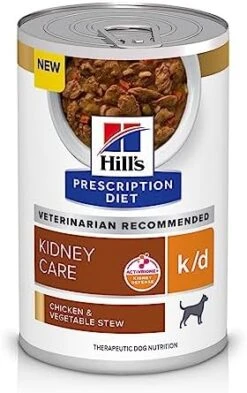 Hill's Prescription Diet K/d Kidney Care Chicken & Vegetable Stew Wet Dog Food, Veterinary Diet, 12.5 Oz. Cans, 12-Pack -Zoomie Shop 41WKm0PDovL. AC