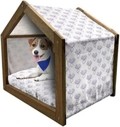 Ambesonne Food Wooden Dog House, Repetitive Pattern With Outline Fruits And Vegetables, Indoor & Outdoor Portable Dog Kennel With Pillow And Cover, X-Large, Pale Orange Pale Yellow 18 Ambesonne Food Wooden Dog House, Repetitive Pattern With Outline Fruits And Vegetables, Indoor & Outdoor Portable Dog Kennel With Pillow And Cover, X-Large, Pale Orange Pale Yellow -Zoomie Shop 41WnMt6zDNL. AC