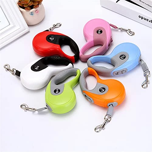 LQDMDM 3m 5m Durable Dog Leash Automatic Retractable Nylon Dog Food Leash That Runs Puppy Walking Walking, Roulette For Dog Leash,Blue,5M 2 LQDMDM 3m 5m Durable Dog Leash Automatic Retractable Nylon Dog Food Leash That Runs Puppy Walking Walking, Roulette For Dog Leash,Blue,5M - Image 2