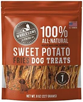 Wholesome Pride Sweet Potato Fries Dog Treats, Dehydrated, Made In The USA, Grain Free, Healthy Dog Chews, 16 Oz 15 Wholesome Pride Sweet Potato Fries Dog Treats, Dehydrated, Made In The USA, Grain Free, Healthy Dog Chews, 16 Oz - Image 15