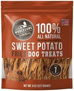 Wholesome Pride Sweet Potato Bites 100% All-Natural Single Ingredient, USA-Sourced Dog Treats, 16 Oz -Zoomie Shop 41WxvVfynML. AC