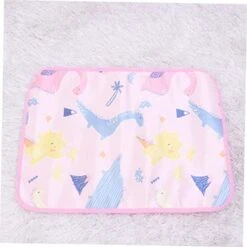 Pet Pee Pad 3pcs Pet Pee Pad Puppy Pee Pads Cartoon Dinosaur Pet Pee Mat Pet Floor Mat Puppy Training Pad Urine Pad Blush Earth Tones Pink Double-Sided Dog Mat -Zoomie Shop 41XJV13XJQL