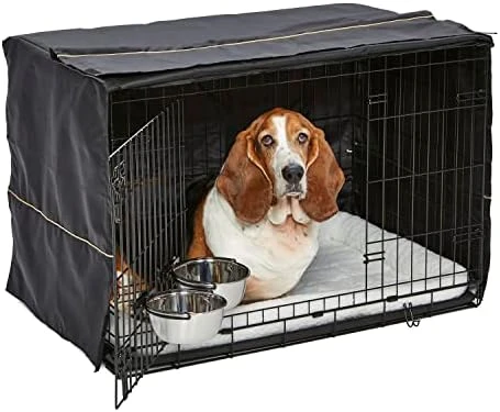 MidWest Homes For Pets ICrate Dog Crate Starter Kit | 24-Inch Dog Crate Kit Ideal For Small Dog Breeds (weighing 13 - 25 Pounds) || Includes Dog Crate, Pet Bed, 2 Dog Bowls & Dog Crate Cover (Blue) 11 MidWest Homes For Pets ICrate Dog Crate Starter Kit | 24-Inch Dog Crate Kit Ideal For Small Dog Breeds (weighing 13 - 25 Pounds) || Includes Dog Crate, Pet Bed, 2 Dog Bowls & Dog Crate Cover (Blue) - Image 11