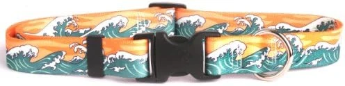 Mystic Waves Blue Dog Collar - Size Large 18" To 28" Long 8 Mystic Waves Blue Dog Collar - Size Large 18" To 28" Long - Image 8