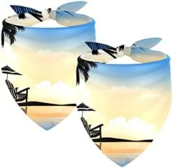 2 Pack Adjustable Dog Bandana,Soft Washable Triangle Bib Hello Summer Cute Food Ice Cream Pineapple Kerchief Scarfs For Small Medium Large Dogs And Cats -Zoomie Shop 41XppuZ2BpL. AC