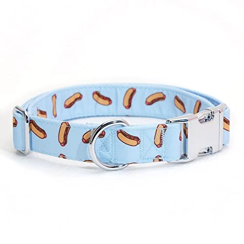 Dog Collar With Bow, Hotdog Dog Bowtie, Bowtie Dog Collar Adjustable Dog Collars For Small Medium Large Dogs And Cats 2 Dog Collar With Bow, Hotdog Dog Bowtie, Bowtie Dog Collar Adjustable Dog Collars For Small Medium Large Dogs And Cats - Image 2