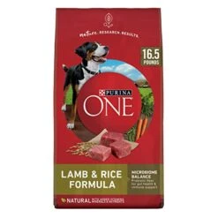 Purina ONE Dry Dog Food Lamb And Rice Formula - 16.5 Lb. Bag