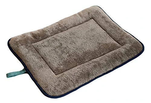 Dog Gone Smart Chenille Dog Sleeper Cushion, Green W/Blue Trim, 21"X30" Medium 2 Dog Gone Smart Chenille Dog Sleeper Cushion, Green W/Blue Trim, 21"X30" Medium - Image 2
