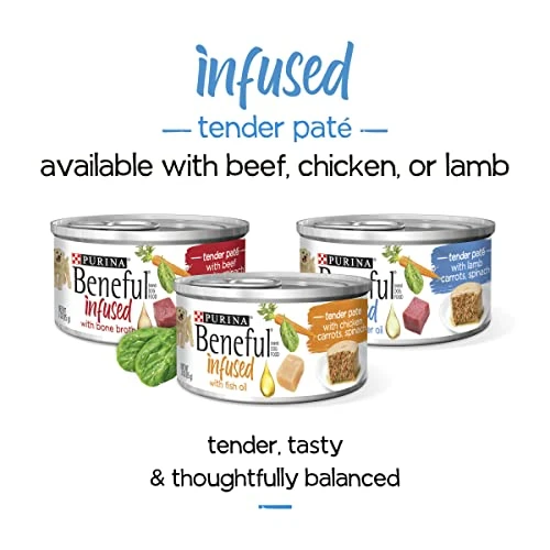 Beneful Purina Infused Wet Dog Food Pate With Real Lamb, Carrots And Spinach, With Sunflower Oil - (8 Packs Of 3) 3 Oz. Sleeves 6 Beneful Purina Infused Wet Dog Food Pate With Real Lamb, Carrots And Spinach, With Sunflower Oil - (8 Packs Of 3) 3 Oz. Sleeves - Image 6