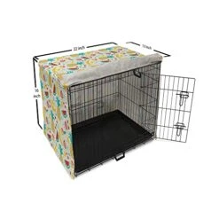 Ambesonne Food Dog Crate Cover, Fruits Banana Pomegranate Pineapple Watermelon Lemon Kitchen Cafe Abstract Graphic, Easy To Use Pet Kennel Cover For Small Dogs Puppies Kittens, 22 Inch, Yellow Red 9 Ambesonne Food Dog Crate Cover, Fruits Banana Pomegranate Pineapple Watermelon Lemon Kitchen Cafe Abstract Graphic, Easy To Use Pet Kennel Cover For Small Dogs Puppies Kittens, 22 Inch, Yellow Red -Zoomie Shop 41ZYkqeVc1L