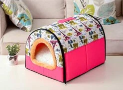 SENERY Winter Pet House Kennel Nest With Mat Foldable Bed For Small Medium Dogs Puppy Sleeping Bag -Zoomie Shop 41ZqREWkvmL