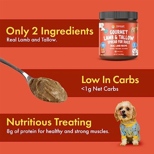Visionary Pet Foods - Real Lamb Meat Spread For Dogs | Healthier Choice To Peanut Butter | Easy Use As Dog Lick Mat Treat, Chew Toy Filler, Meal Mixers Or Pill Pockets - 10 Fl. Oz Jar 3 Visionary Pet Foods - Real Lamb Meat Spread For Dogs | Healthier Choice To Peanut Butter | Easy Use As Dog Lick Mat Treat, Chew Toy Filler, Meal Mixers Or Pill Pockets - 10 Fl. Oz Jar - Image 3