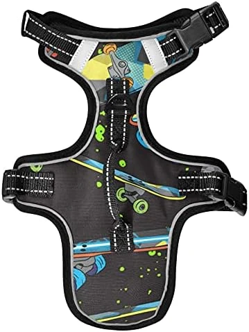 Poeticcity Mushrooms Natural Fungus Mushrooming Organic Food On Brown No Pull Vest Harness, Padded Reflective Adjustable Harnesses For Small To Large Dogs Cats With Leash Clips Easy Control Handle S 8 Poeticcity Mushrooms Natural Fungus Mushrooming Organic Food On Brown No Pull Vest Harness, Padded Reflective Adjustable Harnesses For Small To Large Dogs Cats With Leash Clips Easy Control Handle S - Image 8