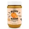 Buddy BUDDER, Pumpkin Pup Buddy Budder, 100% Natural Dog Peanut Butter, Healthy Peanut Butter Dog Treats, Stuff In Toy, Dog Enrichment, Pill Pocket For Dogs, Made In USA, (17oz Jars)