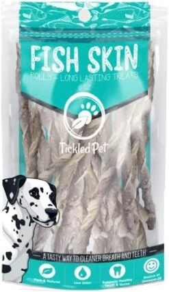 TickledPet Fish Skin Dog Treats - Icelandic Wild Caught Cod - Single Ingredient Grain Free Chews 9 TickledPet Fish Skin Dog Treats - Icelandic Wild Caught Cod - Single Ingredient Grain Free Chews -Zoomie Shop 41ayXkr0ekL. AC